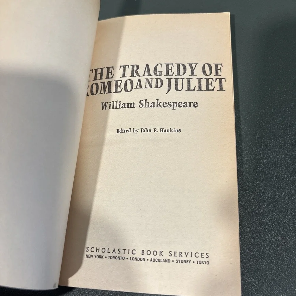 Romeo and Juliet William Shakespeare Vintage 1973 Scholastic Paperback TK 790